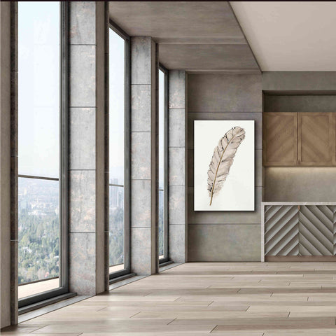 Image of 'Gold Feathers IX' by Chris Paschke, Canvas Wall Art,40 x 60