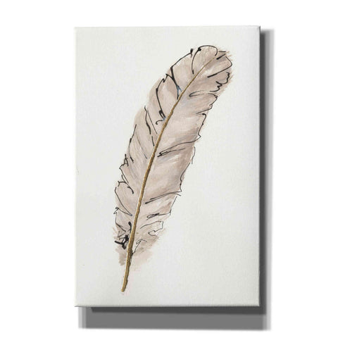 Image of 'Gold Feathers IX' by Chris Paschke, Canvas Wall Art