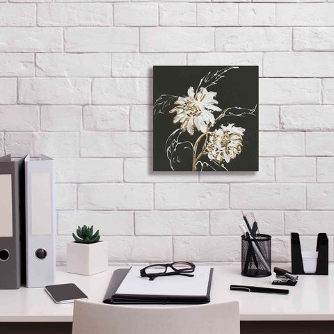 Image of 'Gilded Sunflowers' by Chris Paschke, Canvas Wall Art,12 x 12