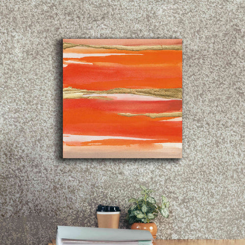 Image of 'Gilded Mandarin I' by Chris Paschke, Canvas Wall Art,18 x 18