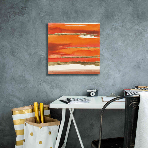 Image of 'Gilded Mandarin II' by Chris Paschke, Canvas Wall Art,18 x 18