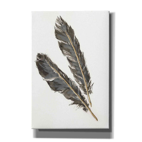 Image of 'Gold Feathers III' by Chris Paschke, Canvas Wall Art