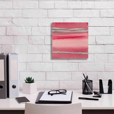 Image of 'Silver Rose I' by Chris Paschke, Canvas Wall Art,12 x 12