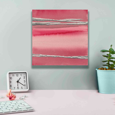 Image of 'Silver Rose I' by Chris Paschke, Canvas Wall Art,12 x 12