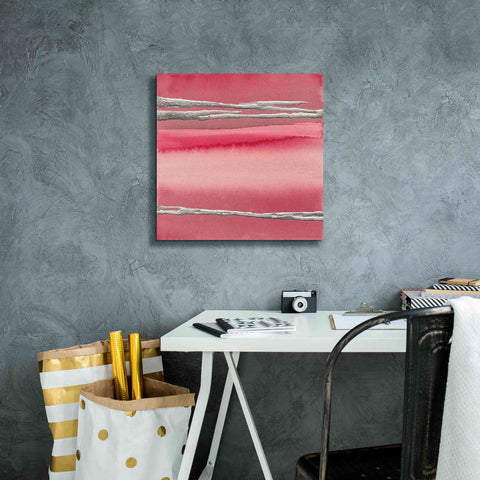 Image of 'Silver Rose I' by Chris Paschke, Canvas Wall Art,18 x 18