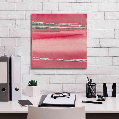 Image of 'Silver Rose I' by Chris Paschke, Canvas Wall Art,18 x 18