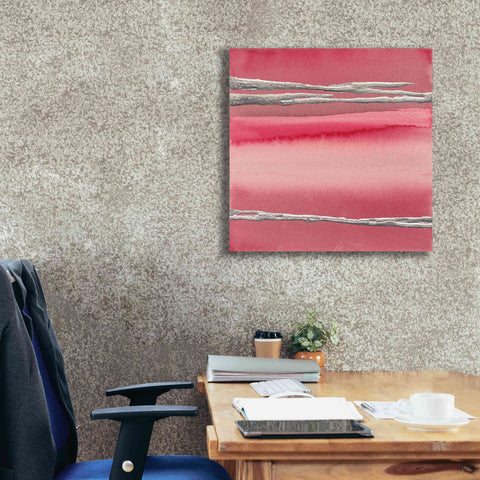 Image of 'Silver Rose I' by Chris Paschke, Canvas Wall Art,26 x 26