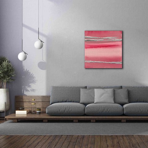 Image of 'Silver Rose I' by Chris Paschke, Canvas Wall Art,37 x 37