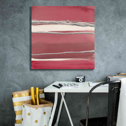 Image of 'Silver Rose II' by Chris Paschke, Canvas Wall Art,26 x 26