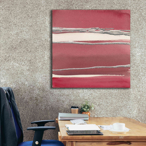 Image of 'Silver Rose II' by Chris Paschke, Canvas Wall Art,37 x 37