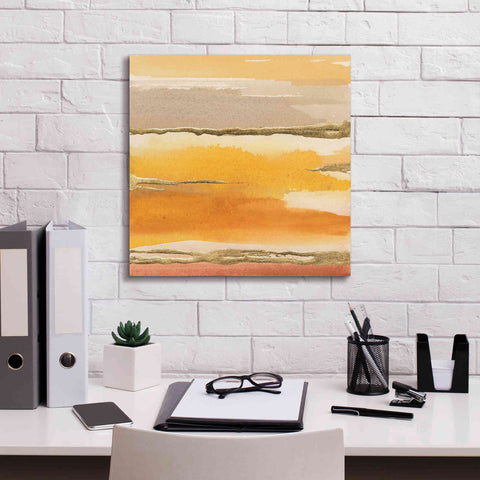 Image of 'Gilded Amber II' by Chris Paschke, Canvas Wall Art,18 x 18