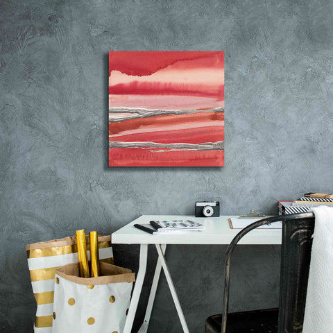 Image of 'Silver Marsh' by Chris Paschke, Canvas Wall Art,18 x 18