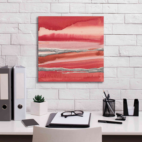 Image of 'Silver Marsh' by Chris Paschke, Canvas Wall Art,18 x 18