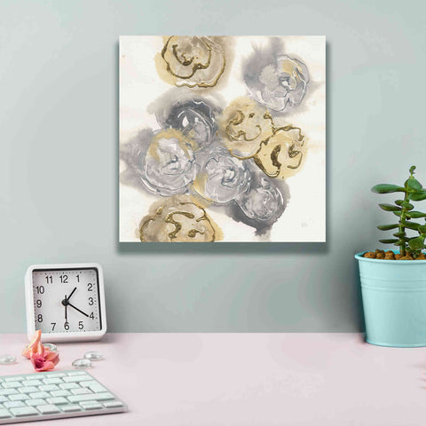 Image of 'Gold Edged Neutral I' by Chris Paschke, Canvas Wall Art,12 x 12