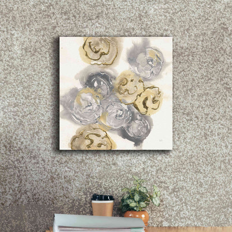 Image of 'Gold Edged Neutral I' by Chris Paschke, Canvas Wall Art,18 x 18