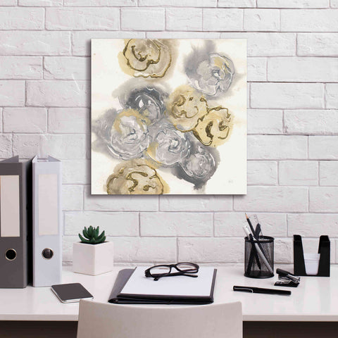 Image of 'Gold Edged Neutral I' by Chris Paschke, Canvas Wall Art,18 x 18
