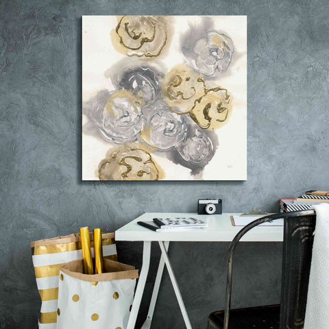 Image of 'Gold Edged Neutral I' by Chris Paschke, Canvas Wall Art,26 x 26
