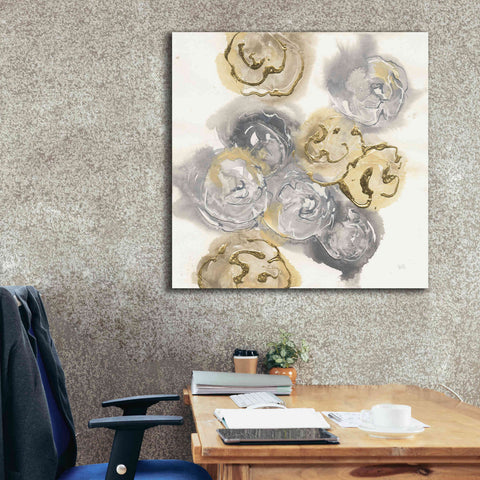 Image of 'Gold Edged Neutral I' by Chris Paschke, Canvas Wall Art,37 x 37