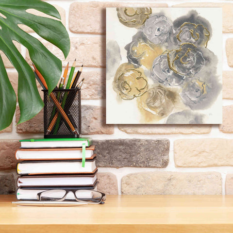 Image of 'Gold Edged Neutral II' by Chris Paschke, Canvas Wall Art,12 x 12