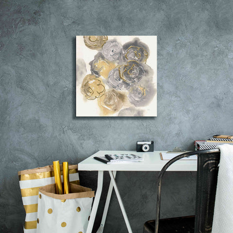 Image of 'Gold Edged Neutral II' by Chris Paschke, Canvas Wall Art,18 x 18