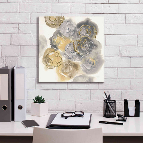 Image of 'Gold Edged Neutral II' by Chris Paschke, Canvas Wall Art,18 x 18