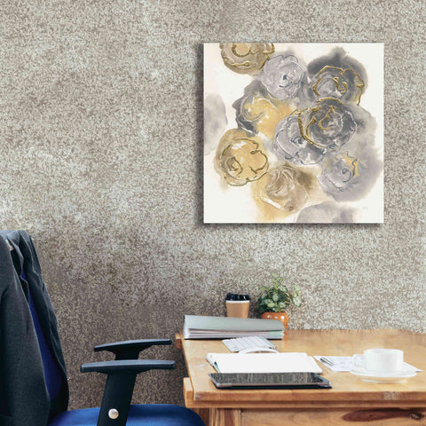 Image of 'Gold Edged Neutral II' by Chris Paschke, Canvas Wall Art,26 x 26