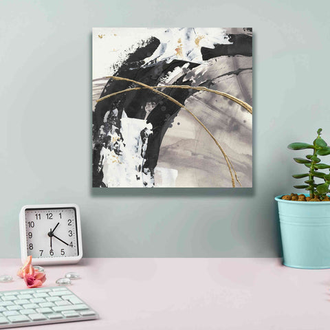 Image of 'Gilded Arcs II' by Chris Paschke, Canvas Wall Art,12 x 12