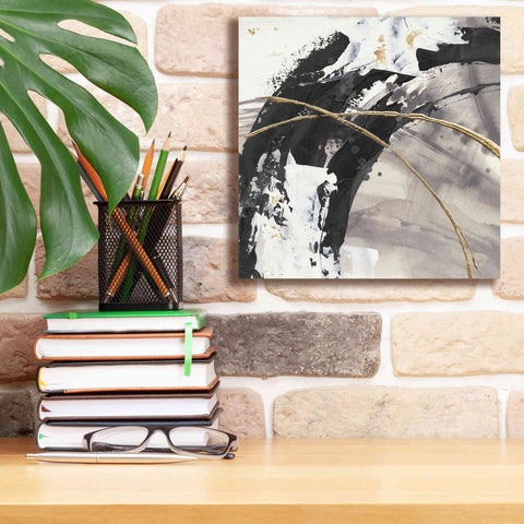 Image of 'Gilded Arcs II' by Chris Paschke, Canvas Wall Art,12 x 12