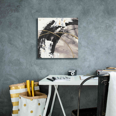 Image of 'Gilded Arcs II' by Chris Paschke, Canvas Wall Art,18 x 18