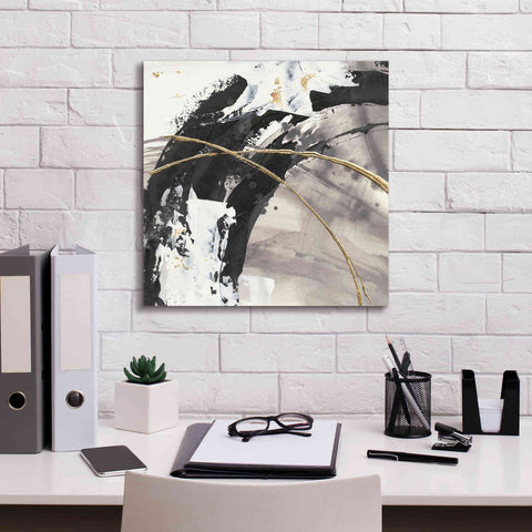 Image of 'Gilded Arcs II' by Chris Paschke, Canvas Wall Art,18 x 18