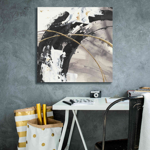 Image of 'Gilded Arcs II' by Chris Paschke, Canvas Wall Art,26 x 26