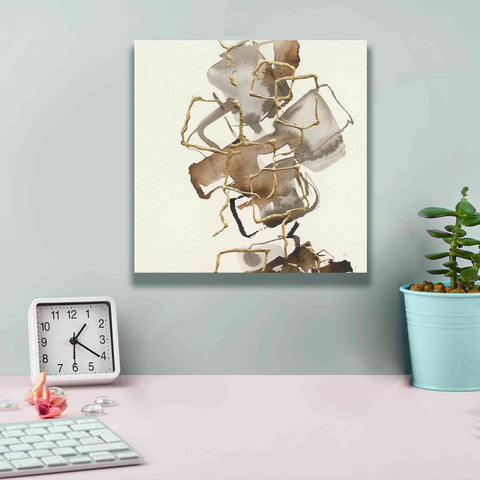 Image of 'Gold Squares I' by Chris Paschke, Giclee Canvas Wall Art,12 x 12