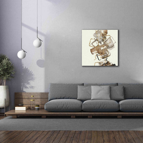 Image of 'Gold Squares I' by Chris Paschke, Giclee Canvas Wall Art,37 x 37