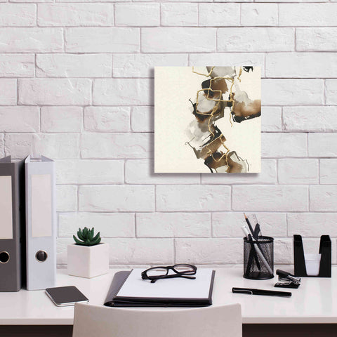 Image of 'Gold Squares II' by Chris Paschke, Giclee Canvas Wall Art,12 x 12