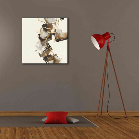 Image of 'Gold Squares II' by Chris Paschke, Giclee Canvas Wall Art,26 x 26