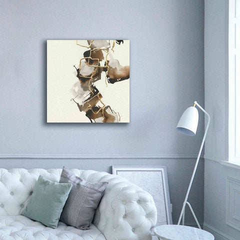 Image of 'Gold Squares II' by Chris Paschke, Giclee Canvas Wall Art,37 x 37