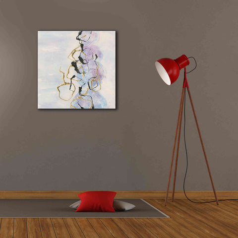 Image of 'Abstract Lines On Pastel I' by Chris Paschke, Giclee Canvas Wall Art,26 x 26