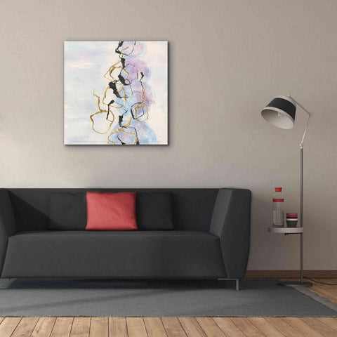 Image of 'Abstract Lines On Pastel I' by Chris Paschke, Giclee Canvas Wall Art,37 x 37