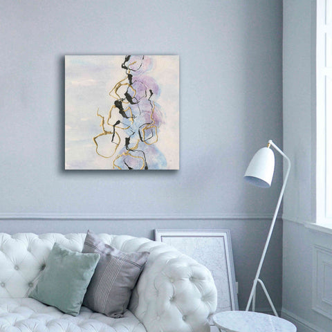 Image of 'Abstract Lines On Pastel I' by Chris Paschke, Giclee Canvas Wall Art,37 x 37