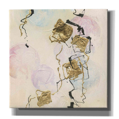 Image of 'Gold Blocks On Pastel I' by Chris Paschke, Giclee Canvas Wall Art