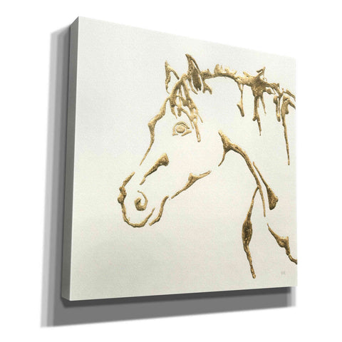 Image of 'Gilded Cowpony' by Chris Paschke, Giclee Canvas Wall Art