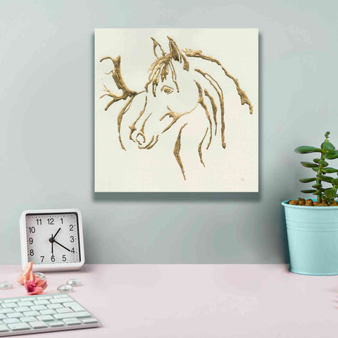 Image of 'Gilded Mare' by Chris Paschke, Giclee Canvas Wall Art,12 x 12