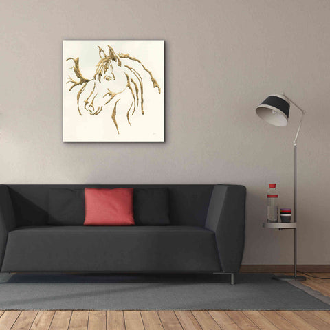 Image of 'Gilded Mare' by Chris Paschke, Giclee Canvas Wall Art,37 x 37