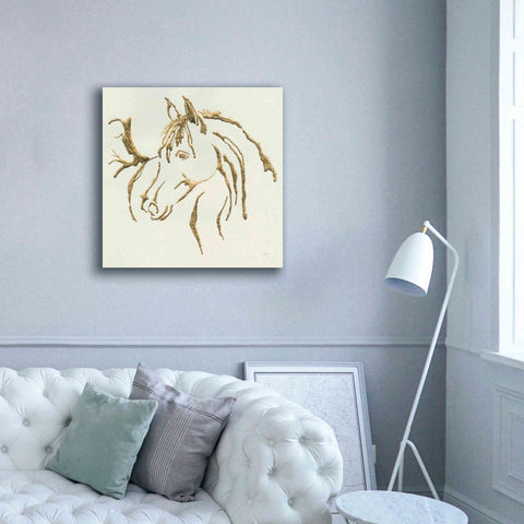 Image of 'Gilded Mare' by Chris Paschke, Giclee Canvas Wall Art,37 x 37