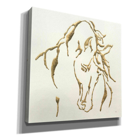 Image of 'Gilded Stallion' by Chris Paschke, Giclee Canvas Wall Art