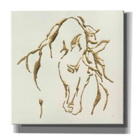 Image of 'Gilded Stallion' by Chris Paschke, Giclee Canvas Wall Art