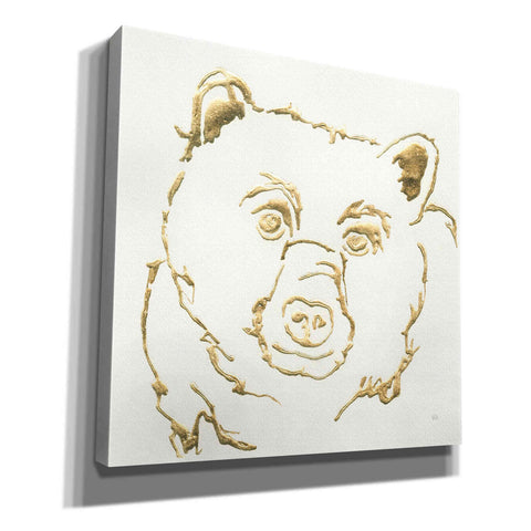 Image of 'Gilded Black Bear' by Chris Paschke, Giclee Canvas Wall Art