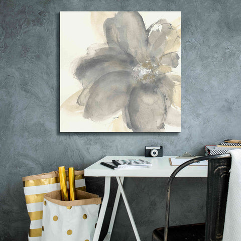 Image of 'Floral Gray I' by Chris Paschke, Giclee Canvas Wall Art,26 x 26