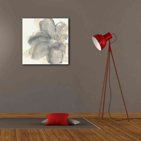 Image of 'Floral Gray I' by Chris Paschke, Giclee Canvas Wall Art,26 x 26