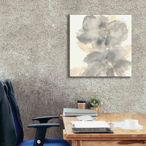 Image of 'Floral Gray II' by Chris Paschke, Giclee Canvas Wall Art,26 x 26